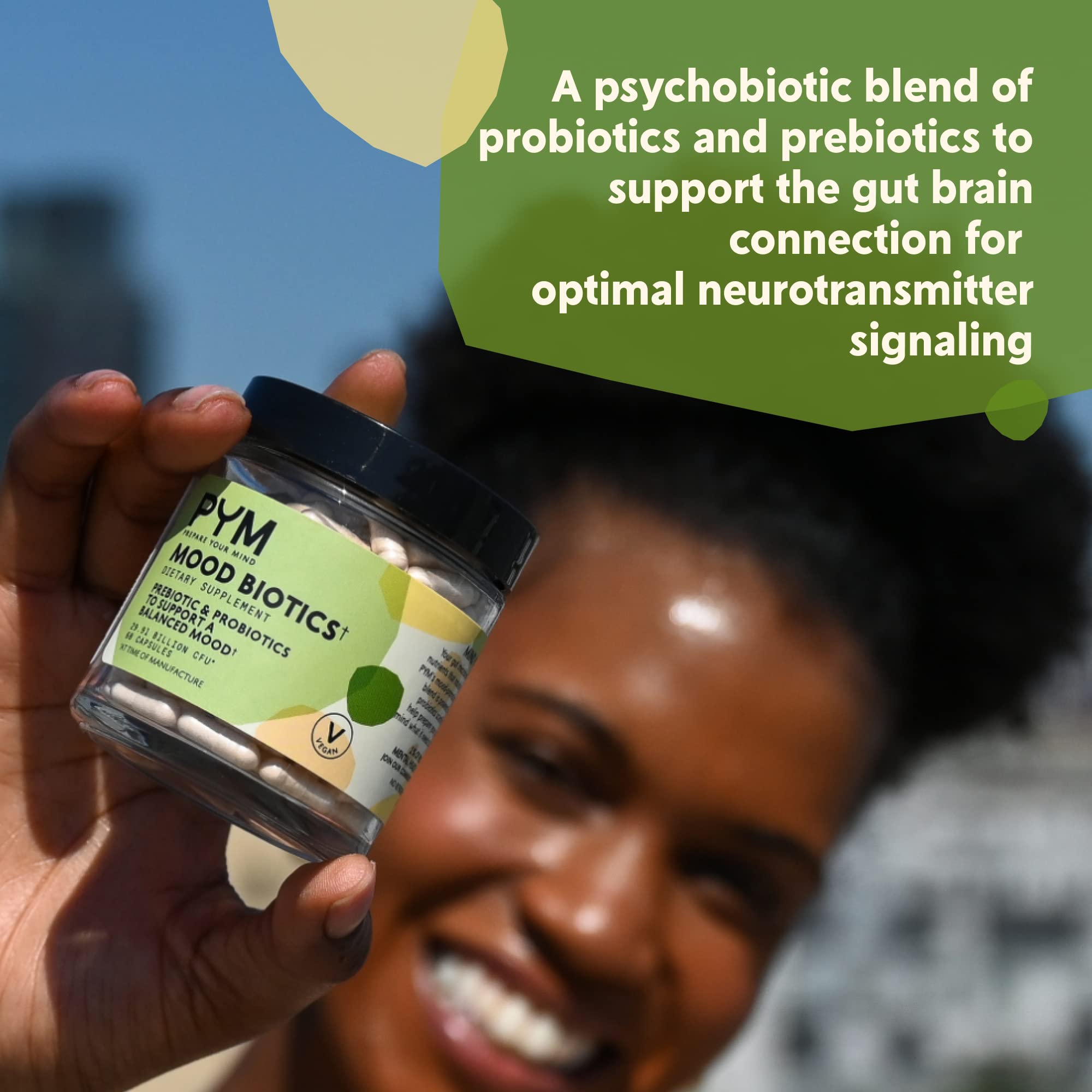 PYM Mood Biotics – Prise matin : idéal à jeun pour une absorption rapide.