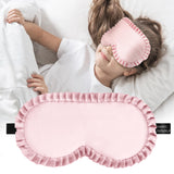 Pyopbow masque-sommeil-enfant-soie-de-murier-rose, douceur luxueuse pour les yeux