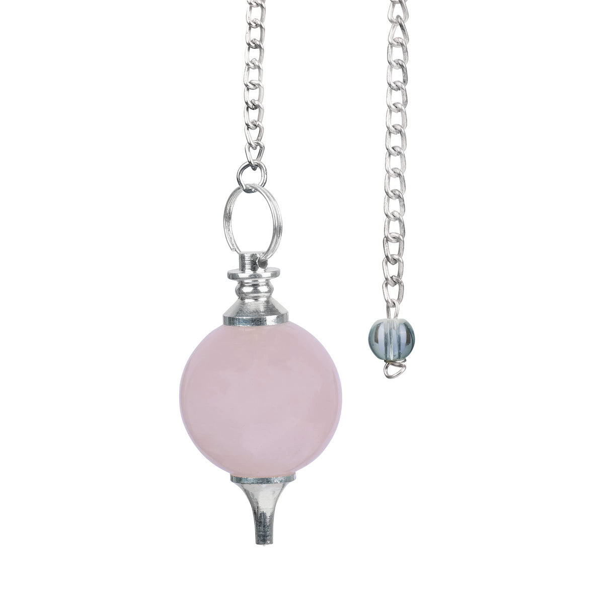 Pyor pendentif boule quartz rose, calme et énergie positive au quotidien.