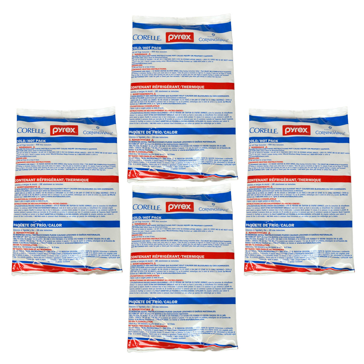 Pyrex Portables Grand Pack Chaud/Froid utilisé pour maintenir aliments chauds dans une lunch box