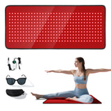 Tapis PZJDSR lumière rouge pour corps entier, couverture étendue du dos et torse.