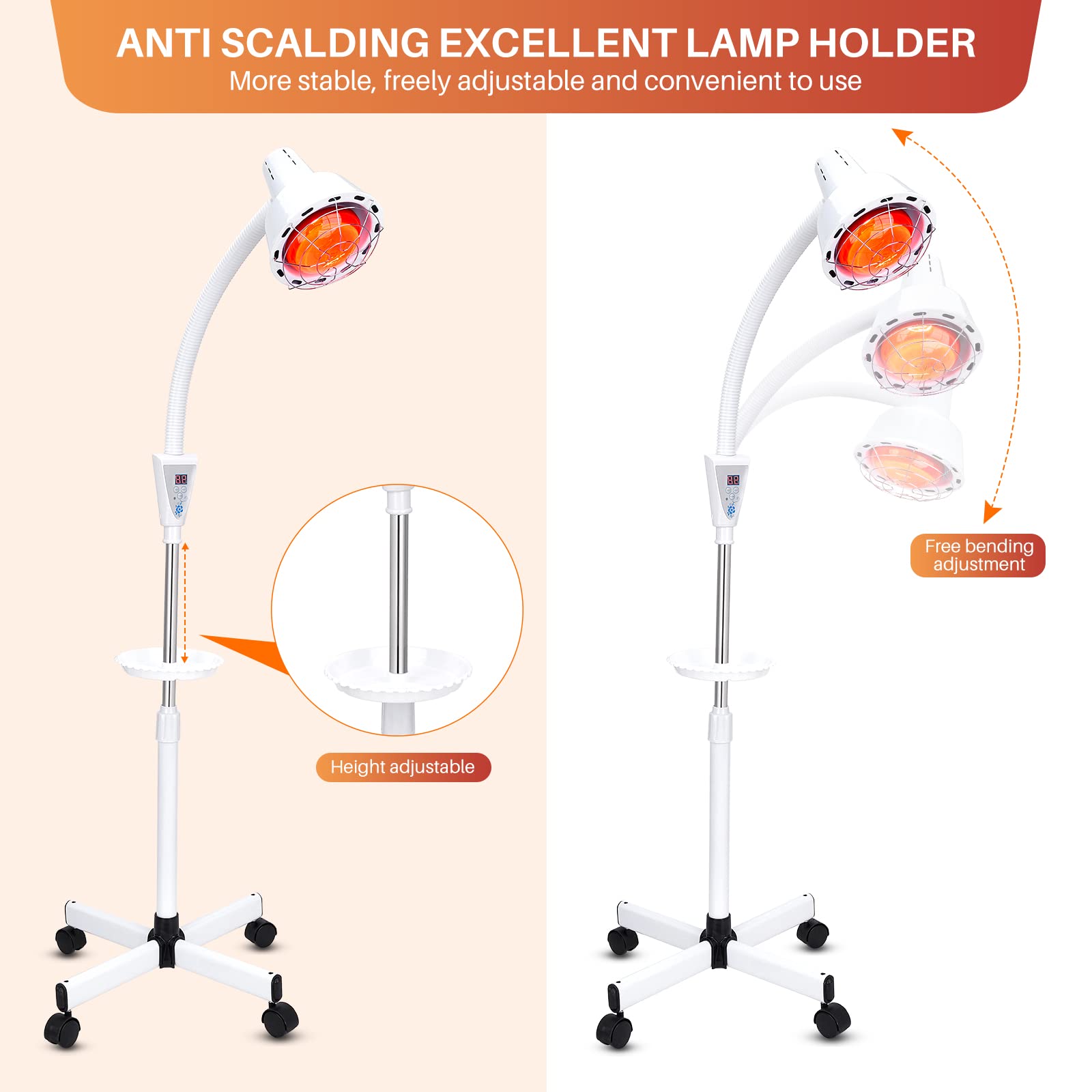 Puissance 275W avec réglage thermique pour sessions personnalisées.
