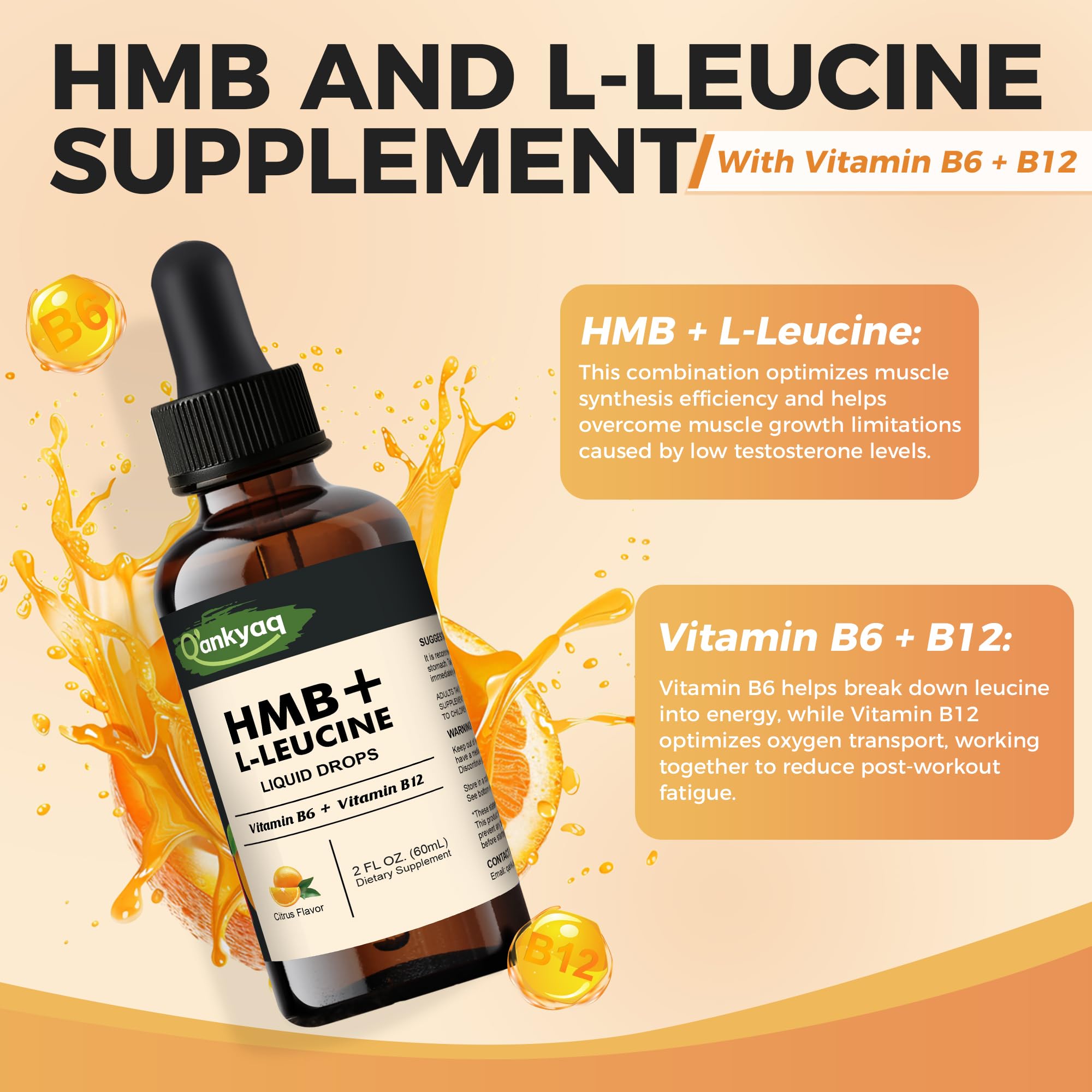 Q'ankyaq Leucine HMB – emballage compact de 2 oz.