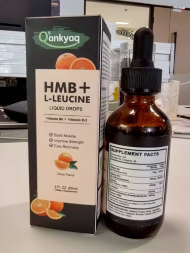 Q'ankyaq Leucine HMB sans sucre, goût neutre prêt à mélanger.