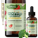 Q'ankyaq flacon-gouttes sulforaphane pour enfants, soutien nutritionnel pratique.