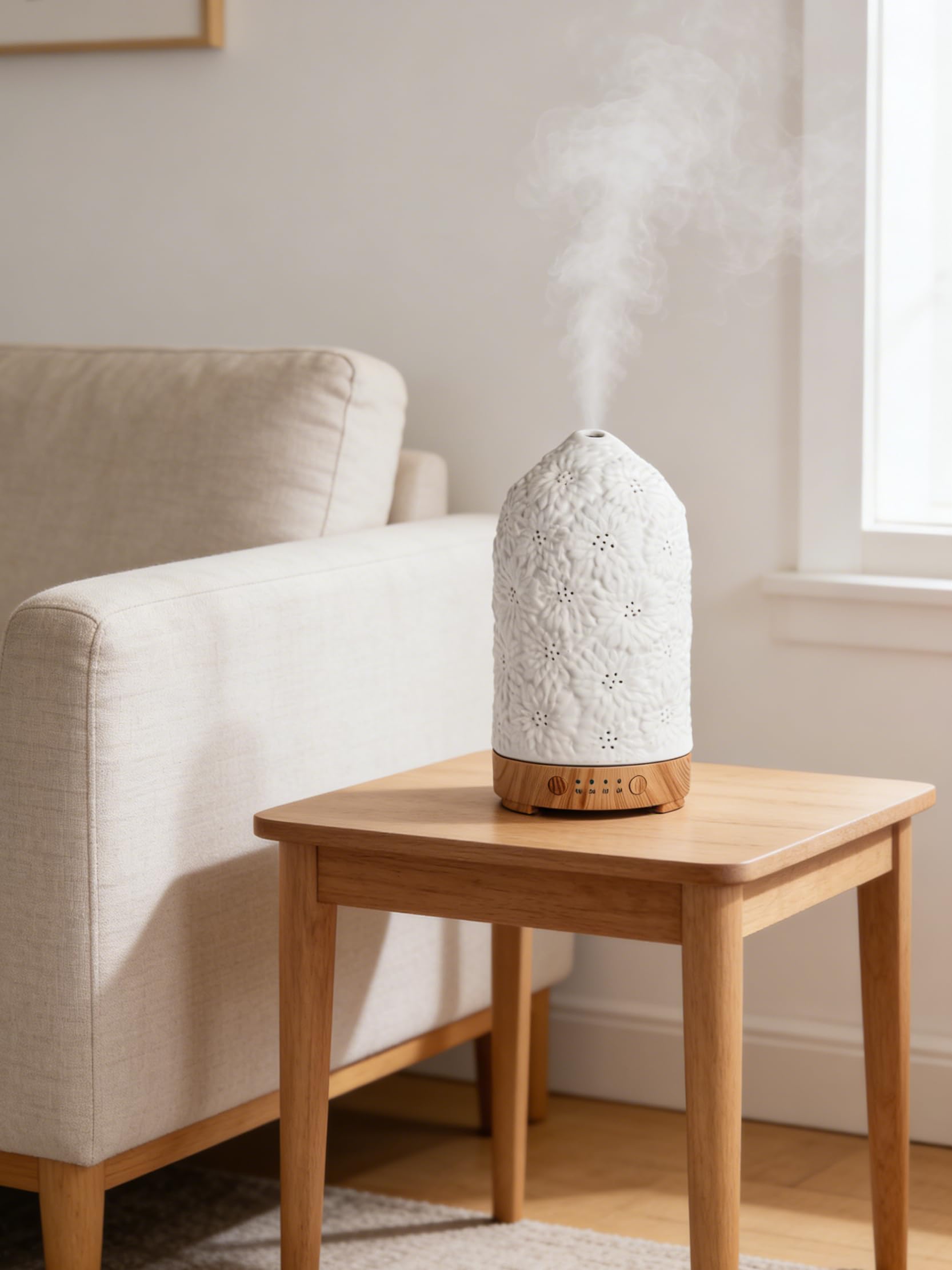 QCYBDGLOV diffuseur céramique nettoyage facile: entretien rapide et efficace.
