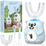 Brosse QDCYP pour enfant forme U 360° assure un brossage complet