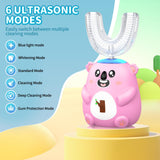 Modes de nettoyage six de la brosse QDCYP pour enfants