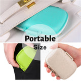 Dimensions compactes de la boîte pilules Qeedy pour poche
