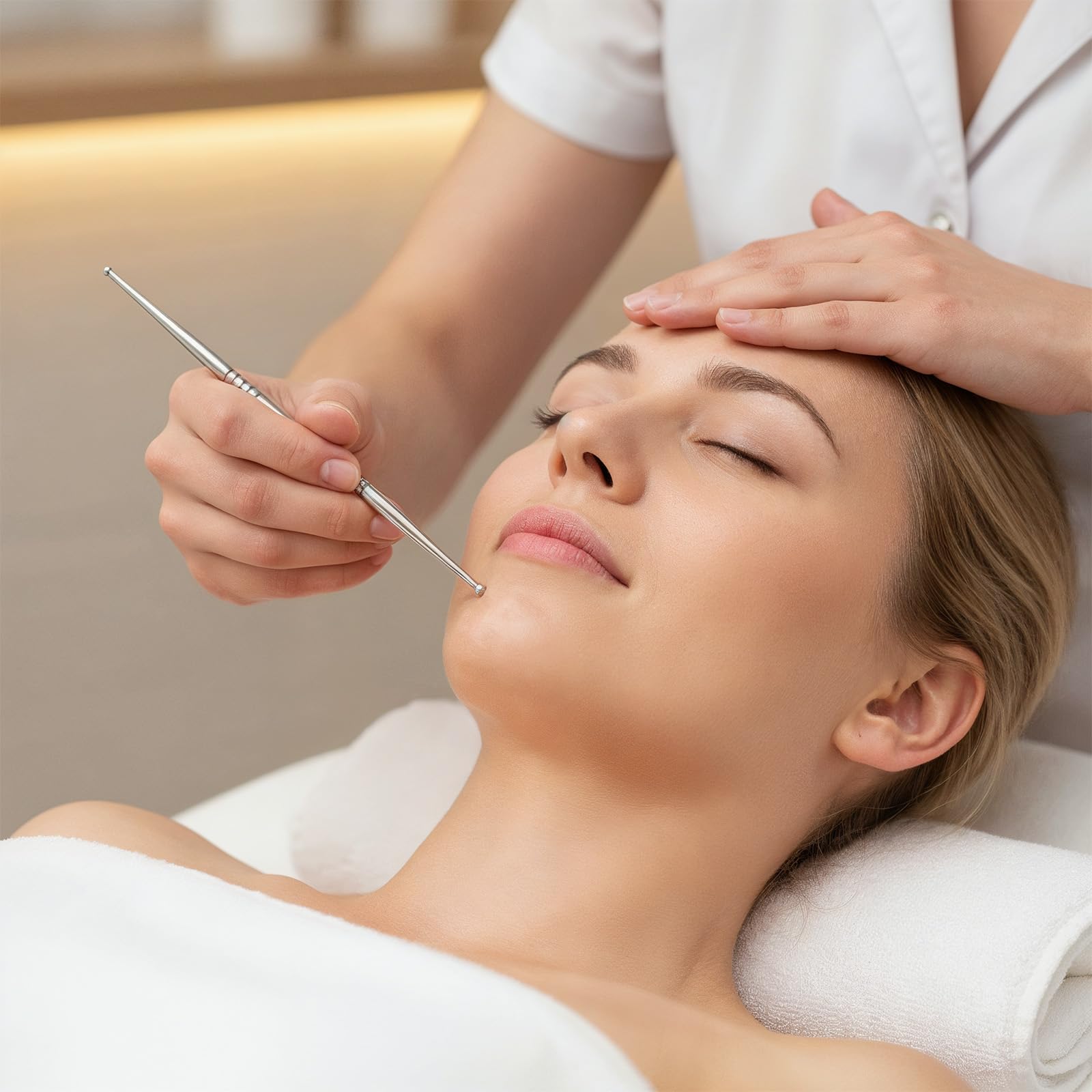 QFGasre stylo acupression oreilles points, stimulation précise et détente.