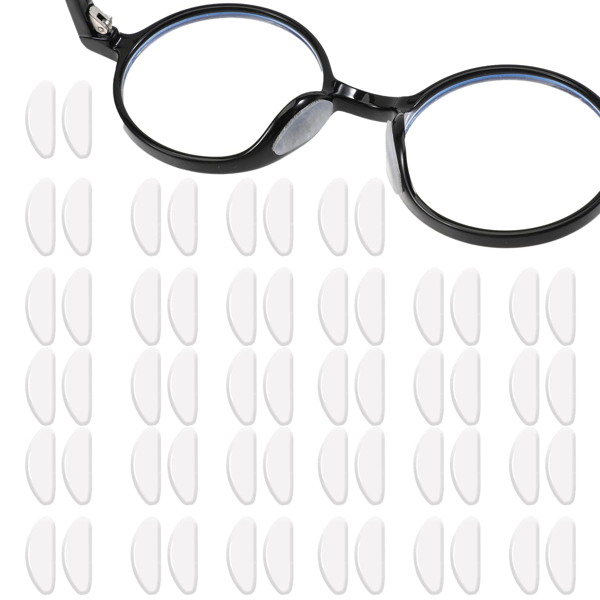 Coussinets de nez anti-glisse QfwdfcTrenz transparents pour lunettes.
