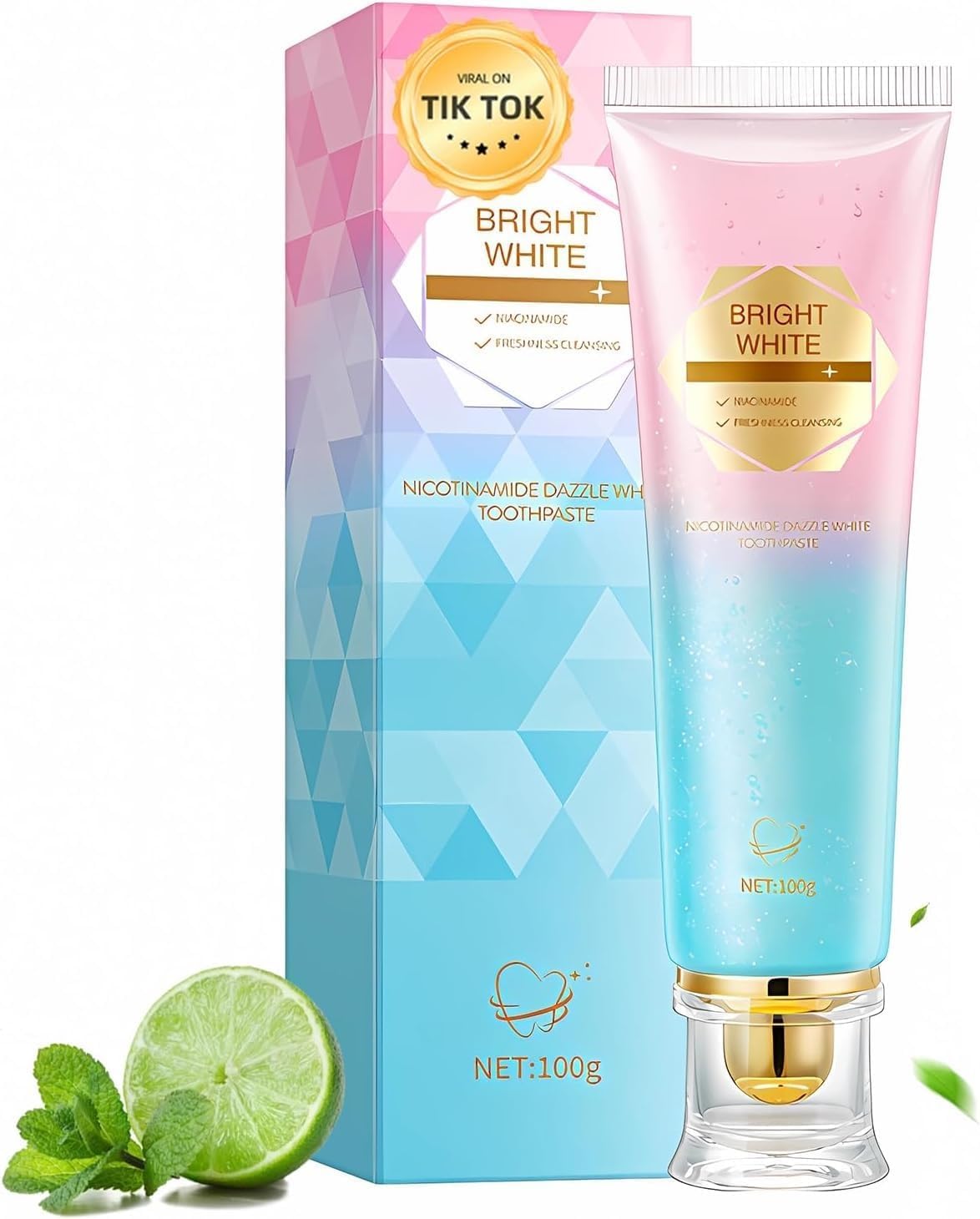 QGGQ dentifrice Niacinamide blanchiment quotidien pour dents plus claires