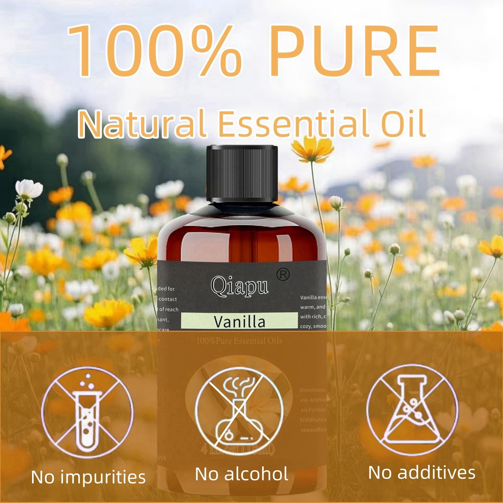 Qiapu huile essentielle polyvalente pour diffusion et dilution sécurisée.