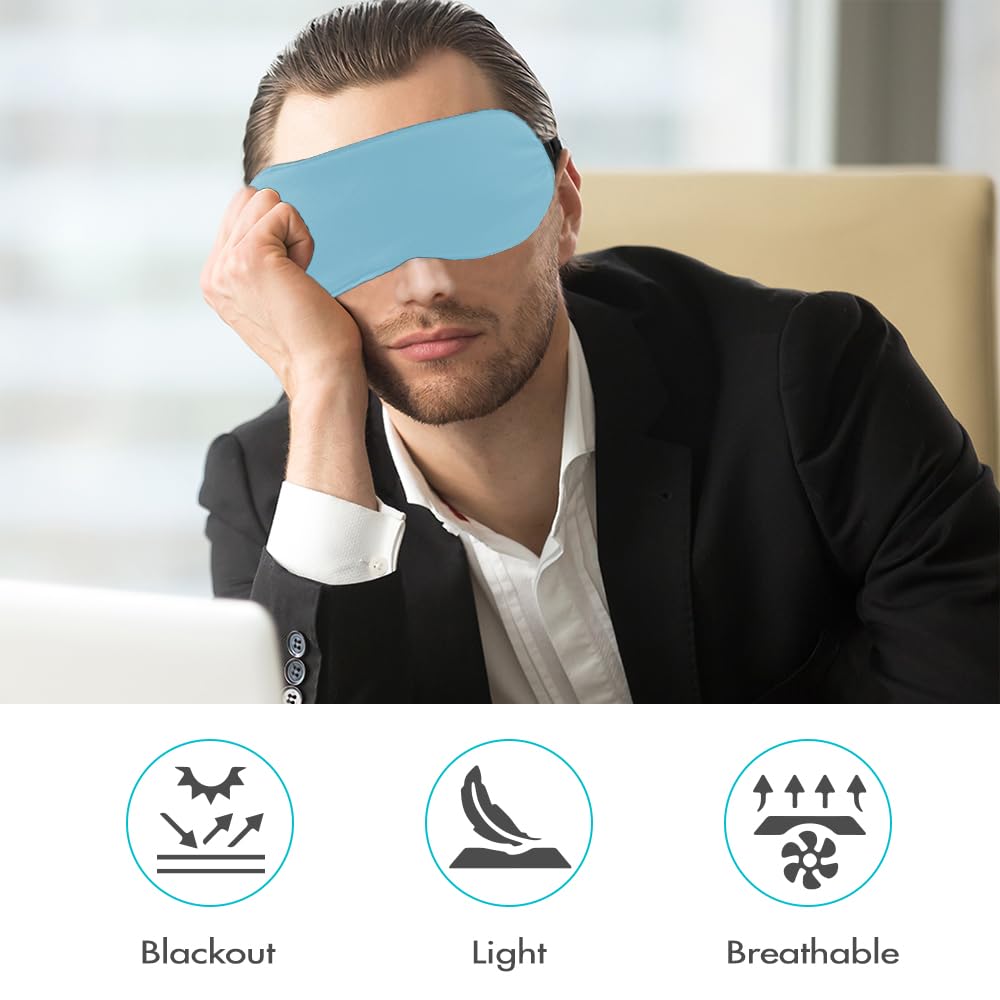 Pour peaux sensibles, le masque QIHOMPIB bleu offre confort sans irritations.