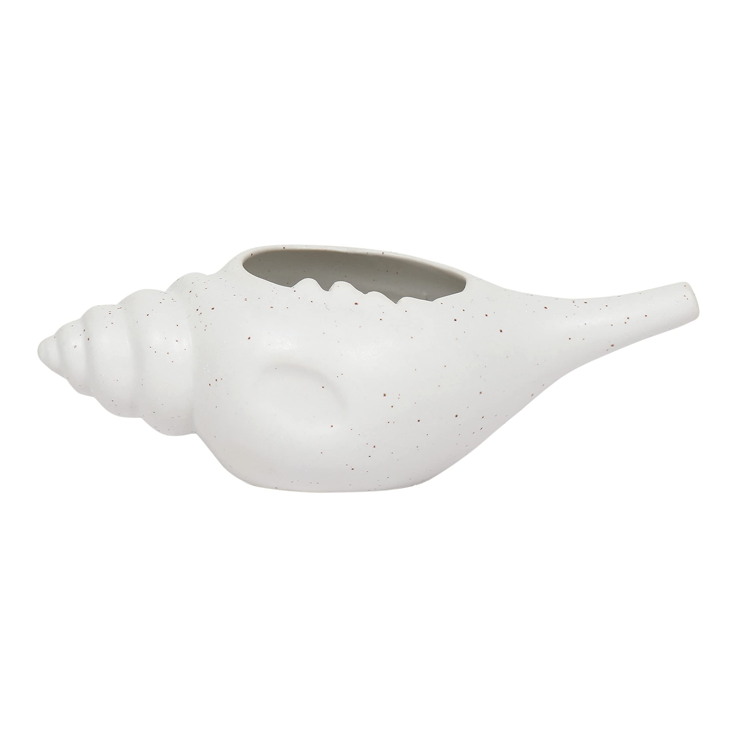 Design blanc mat du pot Neti Qimacplus, élégant et discret sur le lavabo.