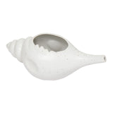 Pot Neti Qimacplus en céramique blanc mat, anse confort pour rinçage nasal doux.