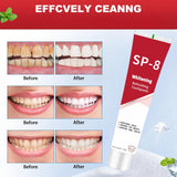 Nettoyage en profondeur des surfaces dentaires avec SP-8 Probiotique.