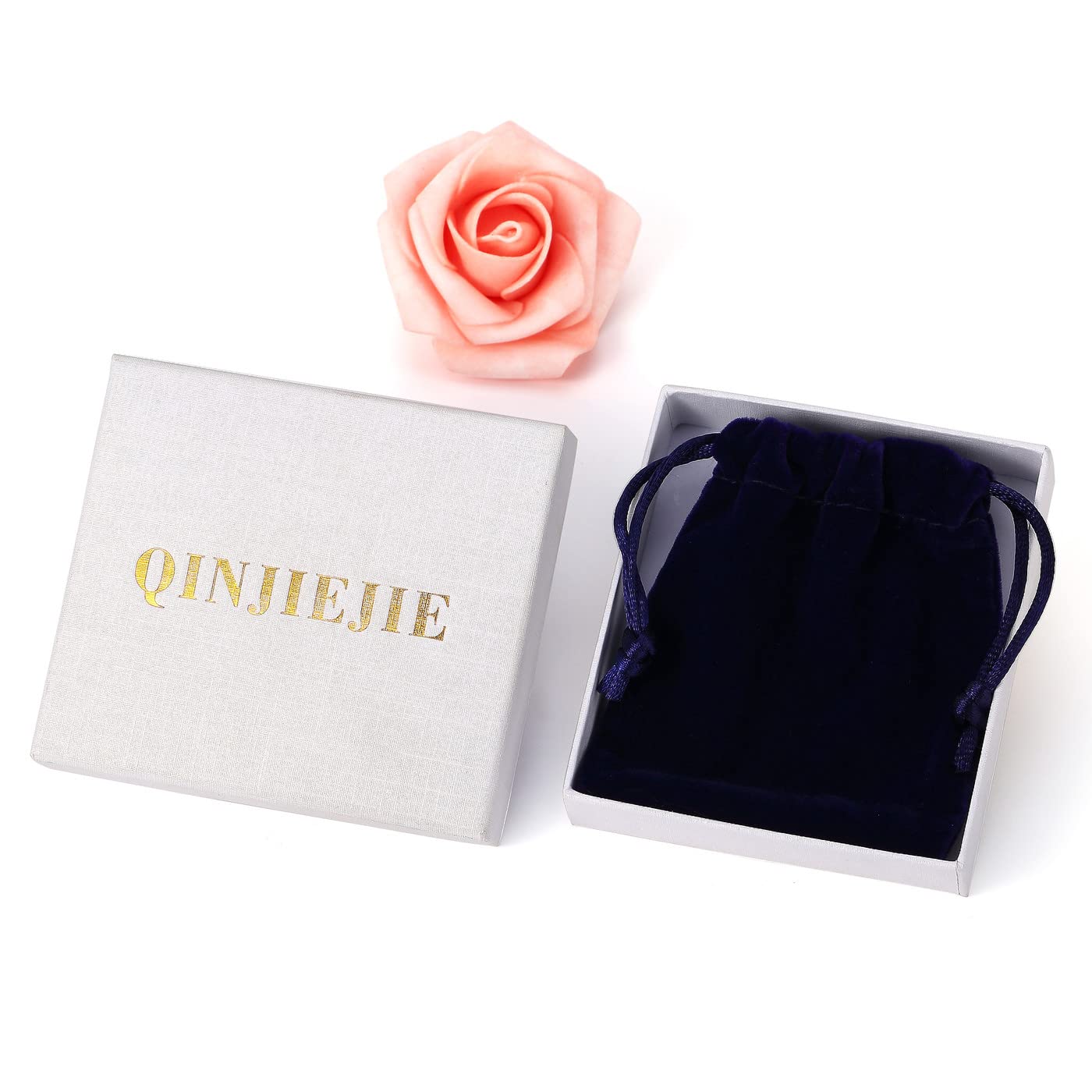 QINJIEJIE Améthyste cœur polie, cadeau parfait Noël ou anniversaire