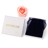 QINJIEJIE Améthyste cœur polie, cadeau parfait Noël ou anniversaire