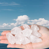 QINJIEJIE cristaux quartz clair bruts – cadeaux parfaits pour passionnés de pierres.