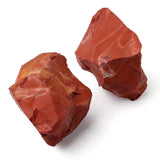 QINJIEJIE jaspe rouge brut, deux pièces pour décoration et énergie apaisante.