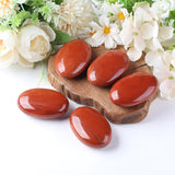 QINJIEJIE Jaspe Rouge — pierre palmée décorative pour bureau et ambiance zen.