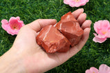 QINJIEJIE jaspe rouge – pierres pour bijoux et projets de bricolage.