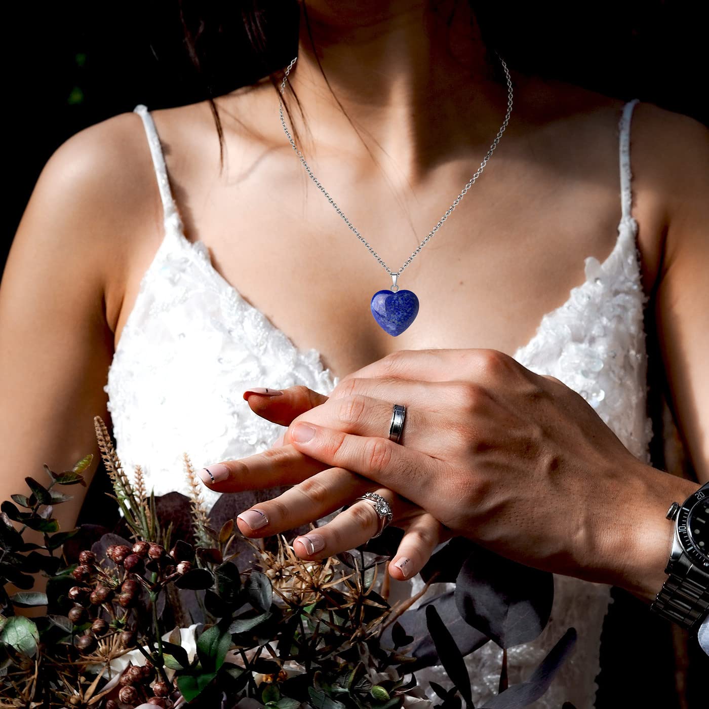 QINJIEJIE pierre lapis-lazuli, parfaite pour pratique spirituelle et énergie positive.