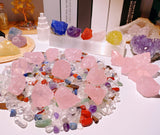 QINJIEJIE quartz rose brut, pierres pour cabochonage et polissage décoratif.