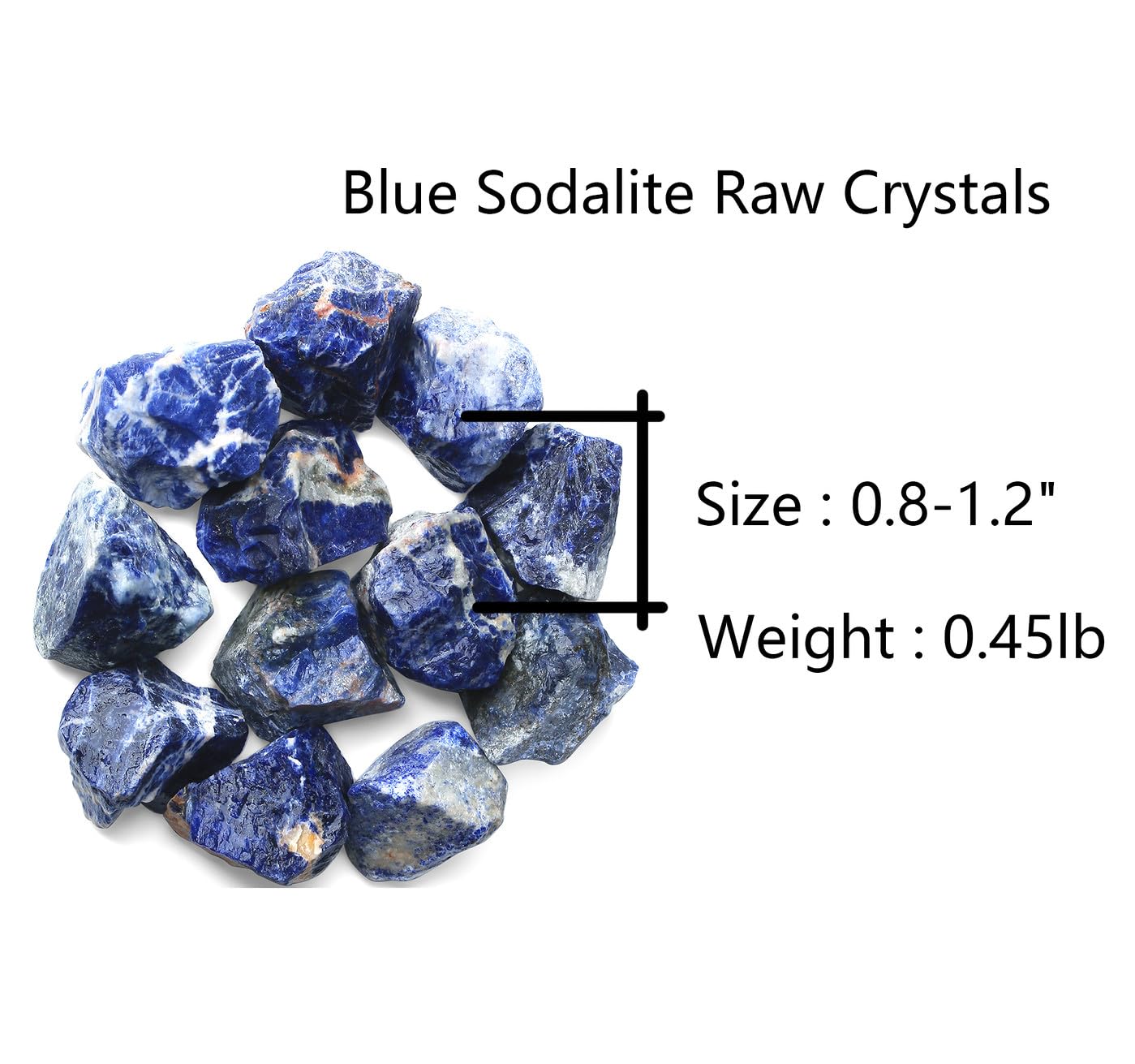QINJIEJIE sodalite bleue brute – élément décoratif pour fontaine et paysage intérieur