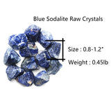 QINJIEJIE sodalite bleue brute – élément décoratif pour fontaine et paysage intérieur
