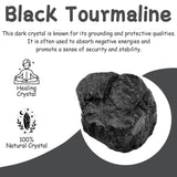 QINJIEJIE tourmaline noire brute prête à polir pour bijoux