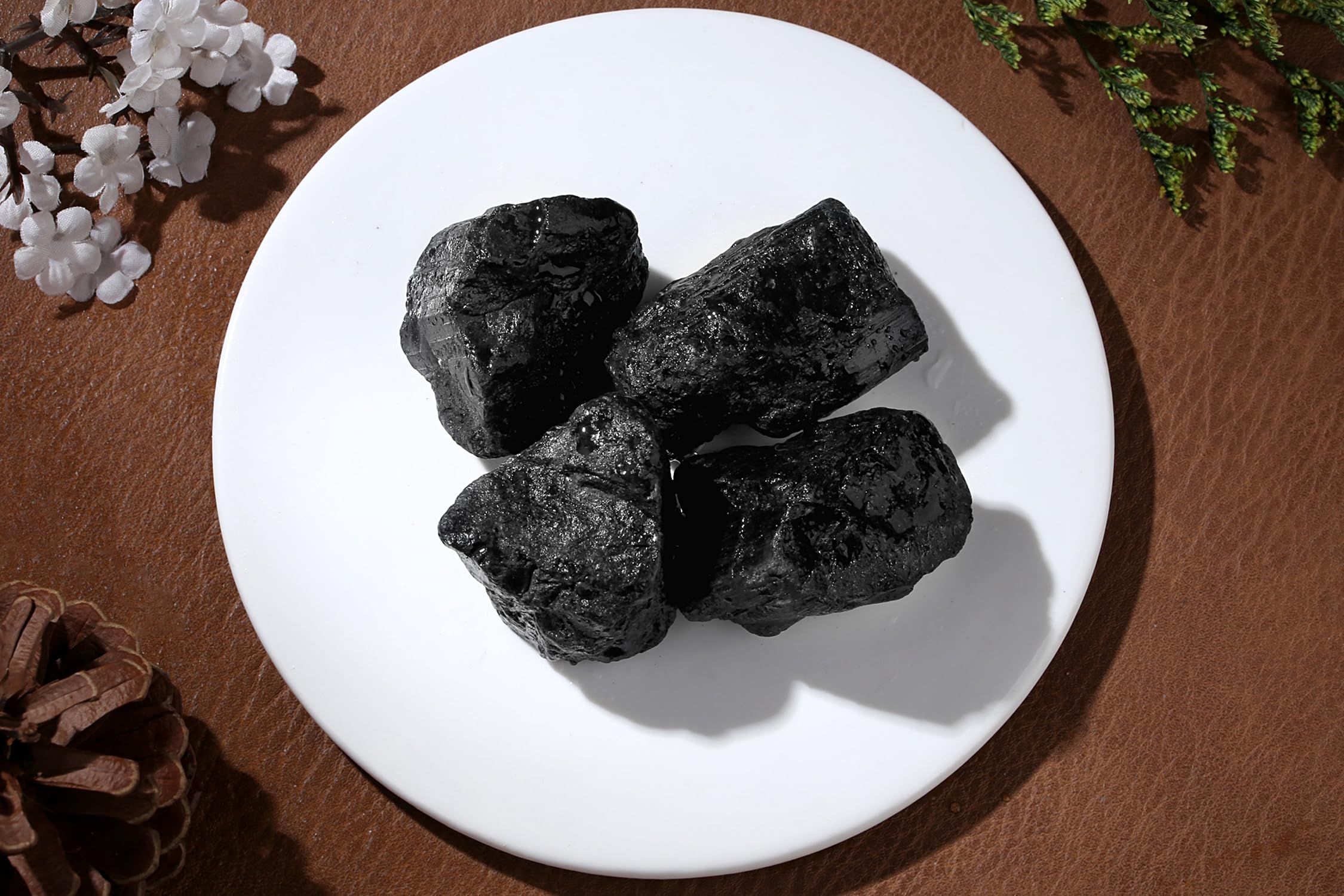 QINJIEJIE tourmaline noire pour fontaine décorative et jardin