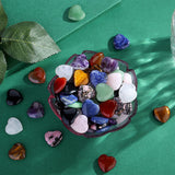 QINJIEJIE coeurs cristal labradorite-noire: protection légère pour l'espace.