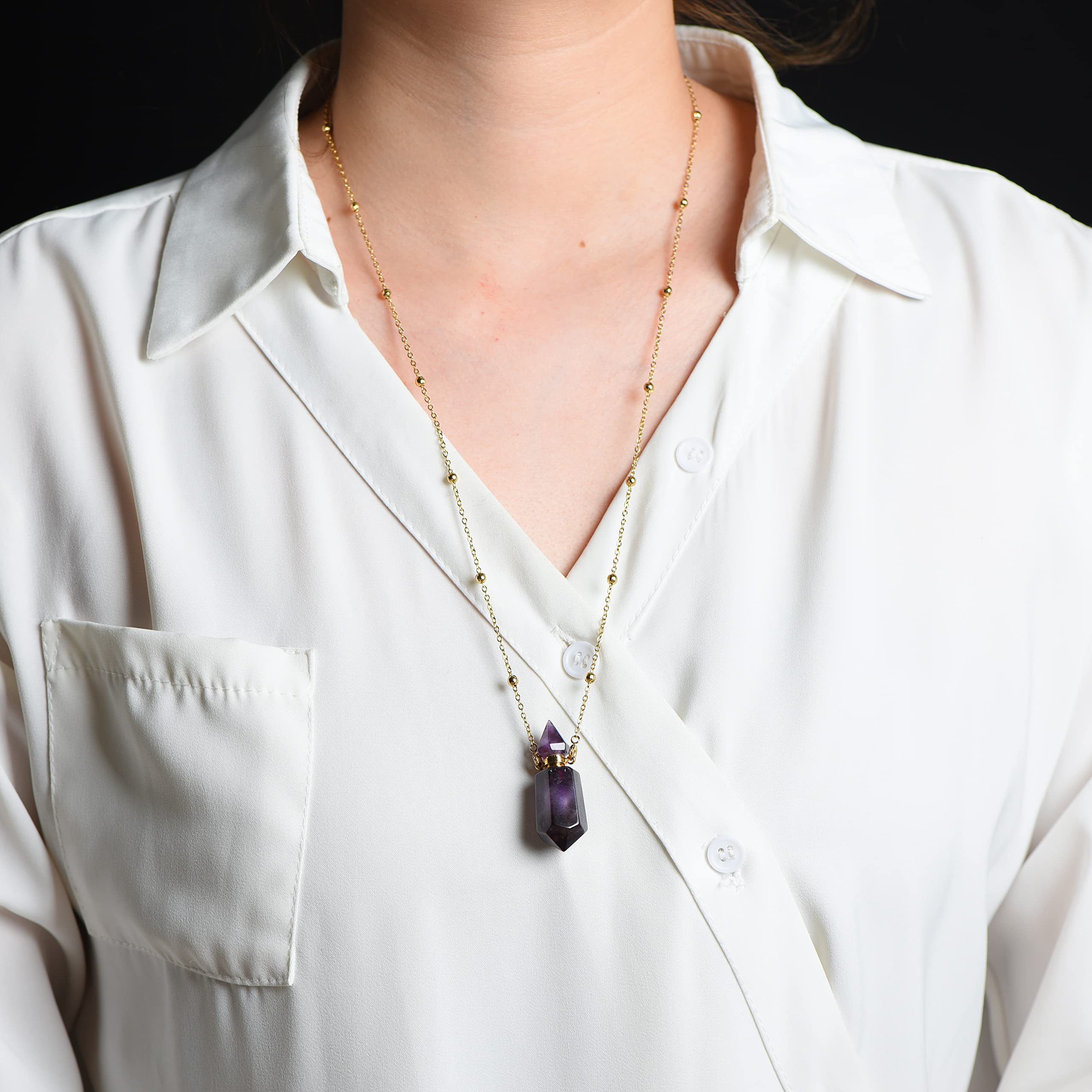 QIQIXIN Améthyste: coffret cadeau prêt à offrir avec accessoires.
