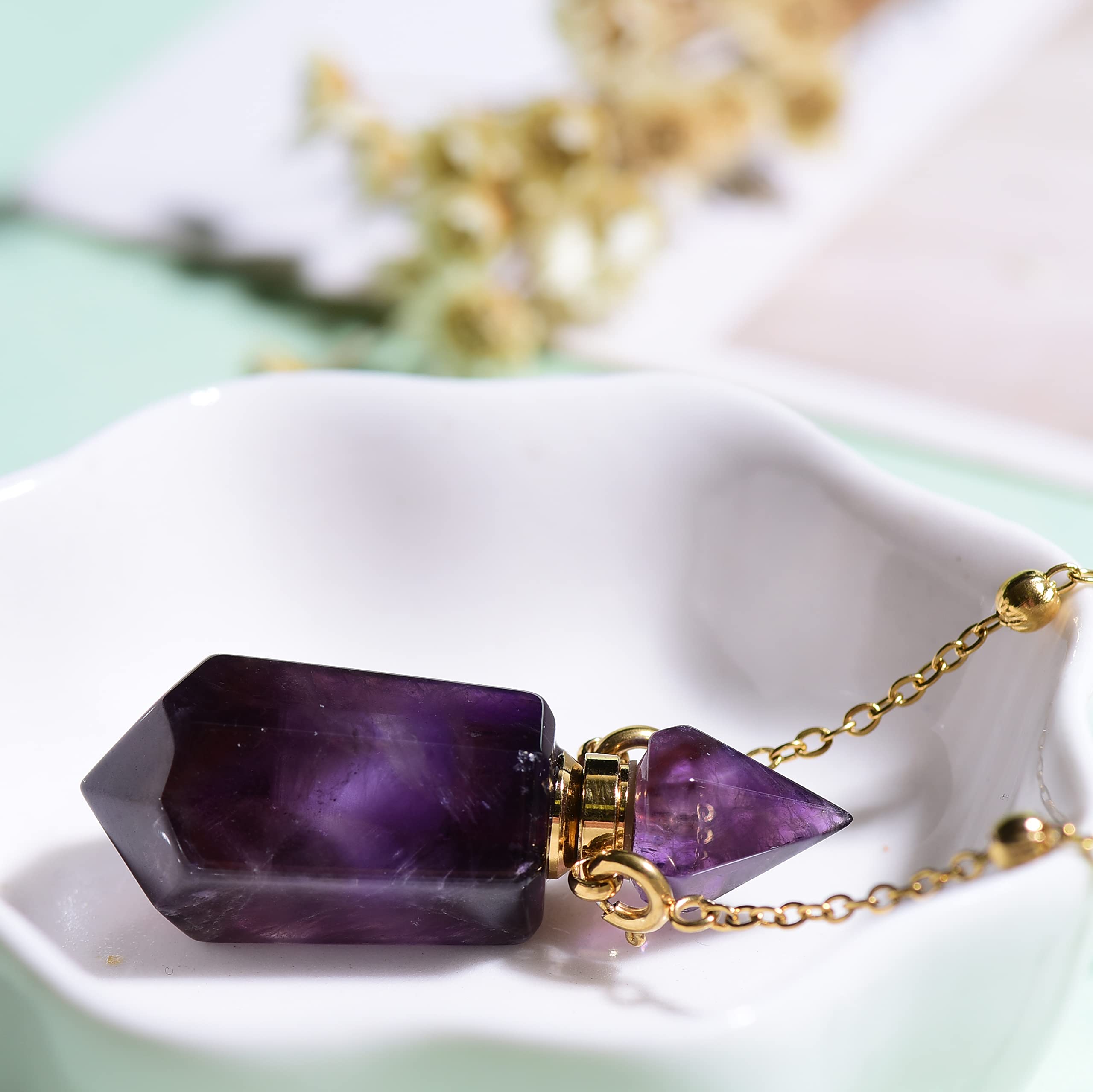 QIQIXIN Améthyste: petite goutte parfum pour une diffusion légère.