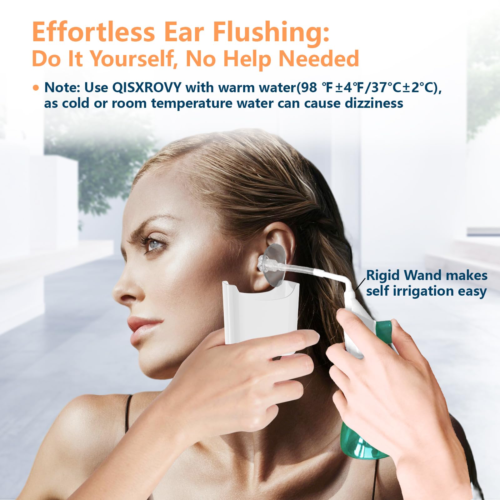 Seringue bulbe-douche oreilles QISXROVY pour une irrigation simple à domicile