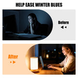 Qiuxunies lampe thérapie – trois températures couleur adaptées à lecture ou travail