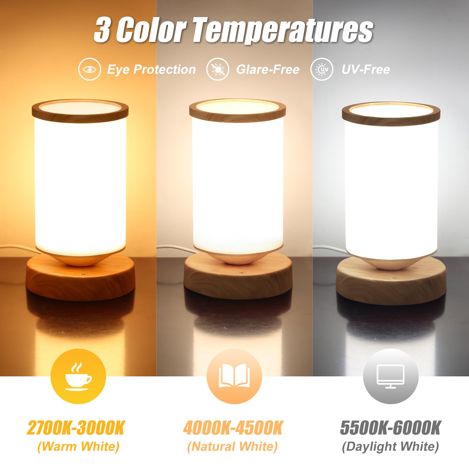 Qiuxunies lampe thérapie – quatre niveaux de brillance pour créer l'ambiance désirée
