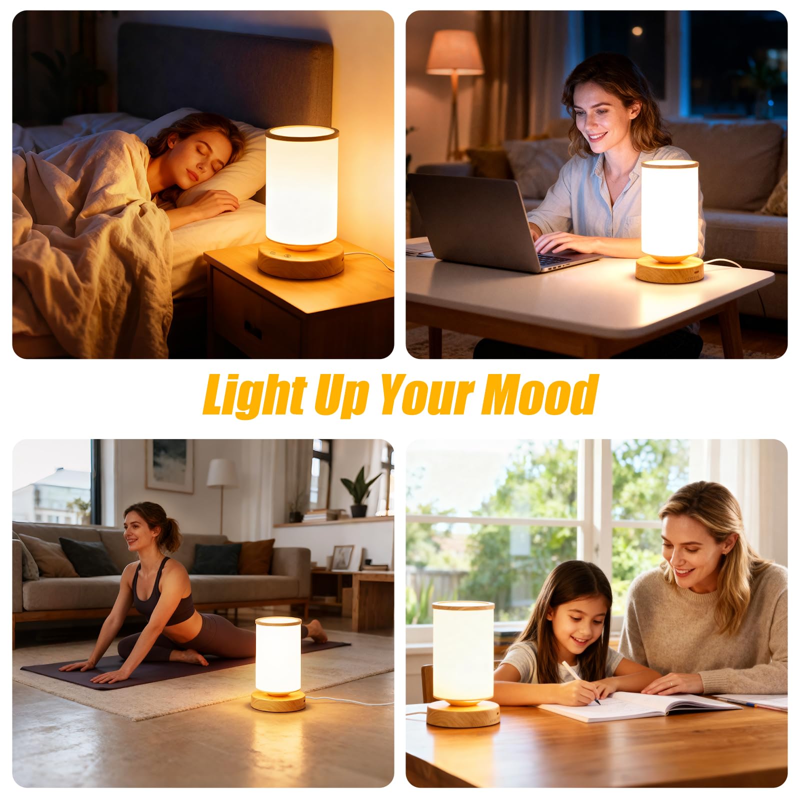 Qiuxunies lampe thérapie – lampe polyvalente bureau et chambre