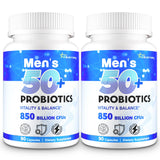 QIVERNAMY Probiotiques homme 50+ – Bouteille pratique, énergie quotidienne.