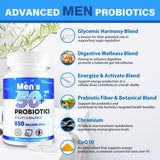 QIVERNAMY Probiotiques Hommes 50+ – mélanges 4-en-1: équilibre intestinal potentiel.