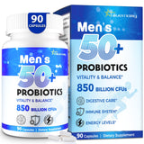 QIVERNAMY Probiotiques Hommes 50+ — bouteille pratique, convient au quotidien.