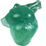 QLRSUXN Coeur fluorite 2,1 pouces prêt à la méditation