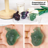 Déco QLRSUXN Coeur fluorite pour salon ou bureau