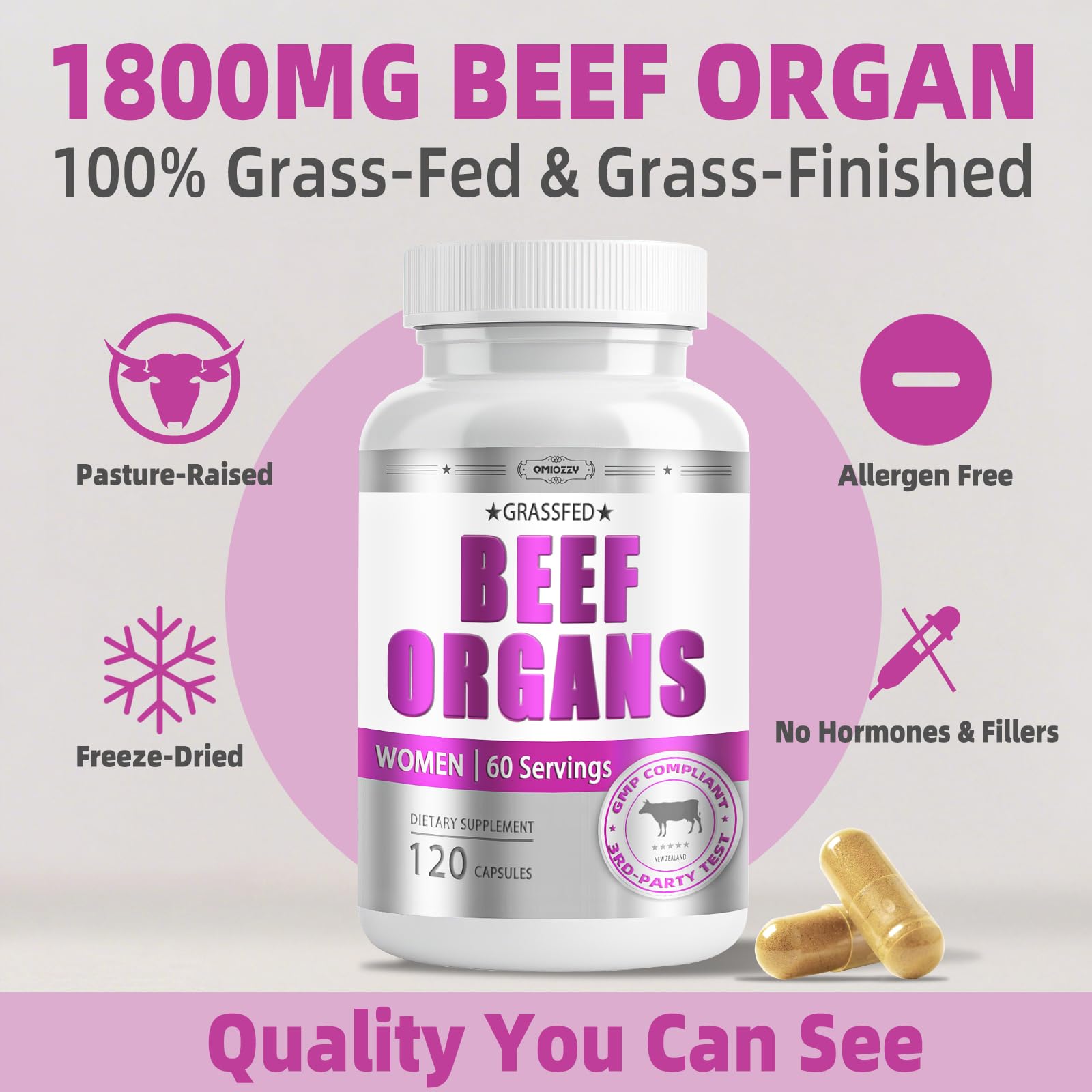 Qmiozzy capsules pratiques pour une cure de 60 jours