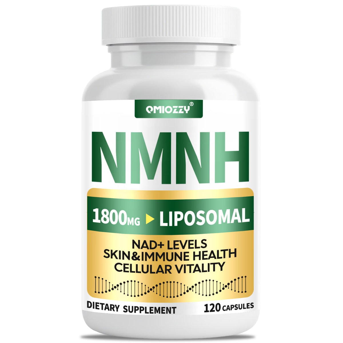 Qmiozzy NMNH 1000mg bouteille pour énergie potentielle et vitalité