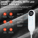 Qoosea affichage LED et commandes simples pour ajuster rapidement la chaleur.