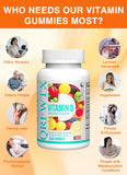 QRFWTX gommes vitamine D orange avec extrait d’ashwagandha pour équilibre