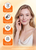 QRFWTX gommes vitamine D orange, sans OGM et pratique à transporter